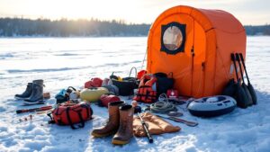 essential ice fishing safety gear
