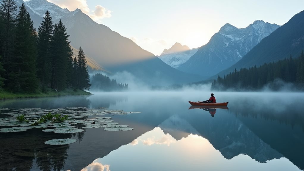 tranquil waters for kayaking