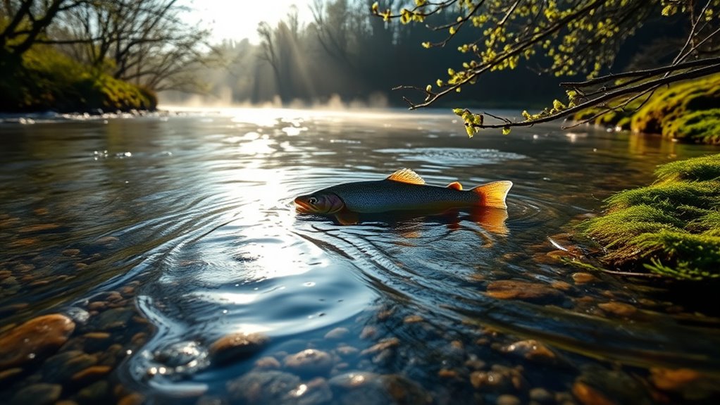 early season trout holding zones endure