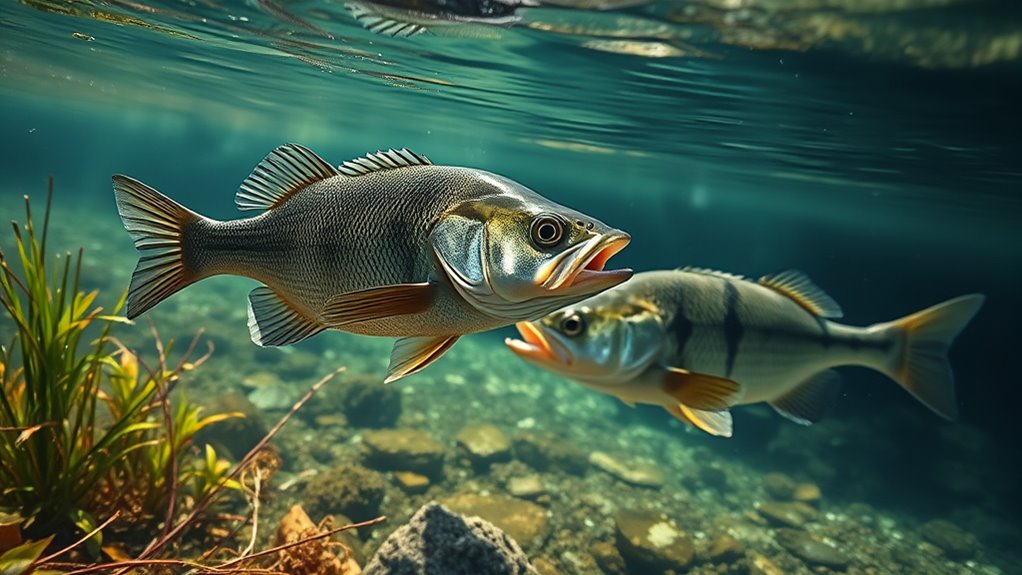spotted clear rocky largemouth murky vegetation