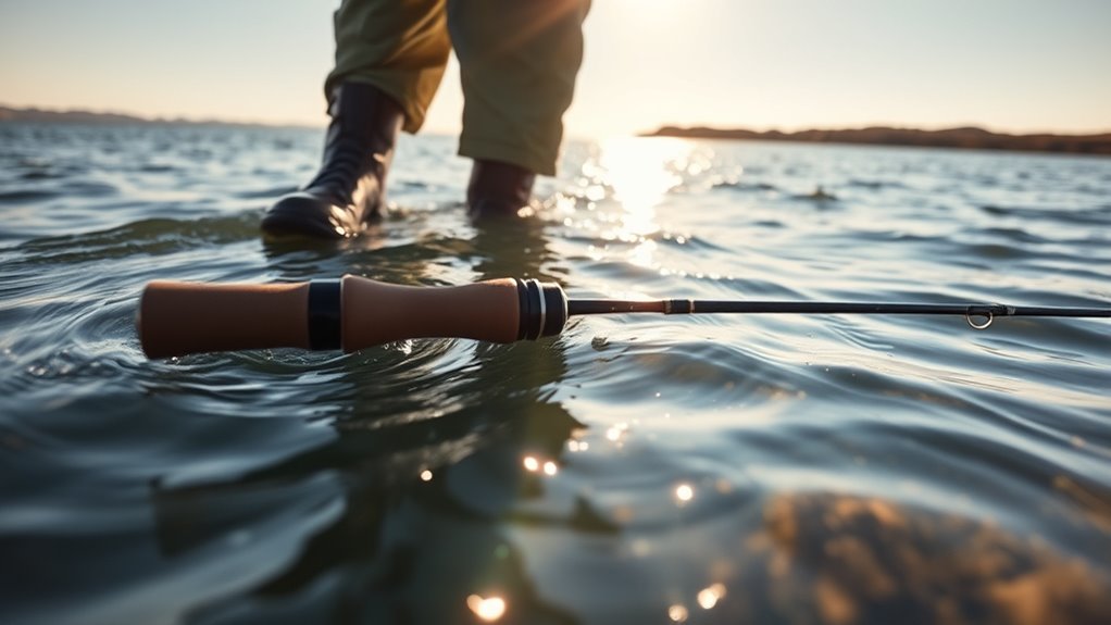 wading depth rod length interplay