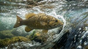 smallmouth bass moving water