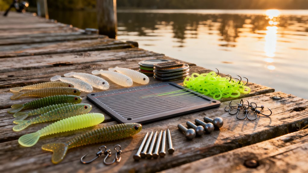 tube baits sizes depths scent colors